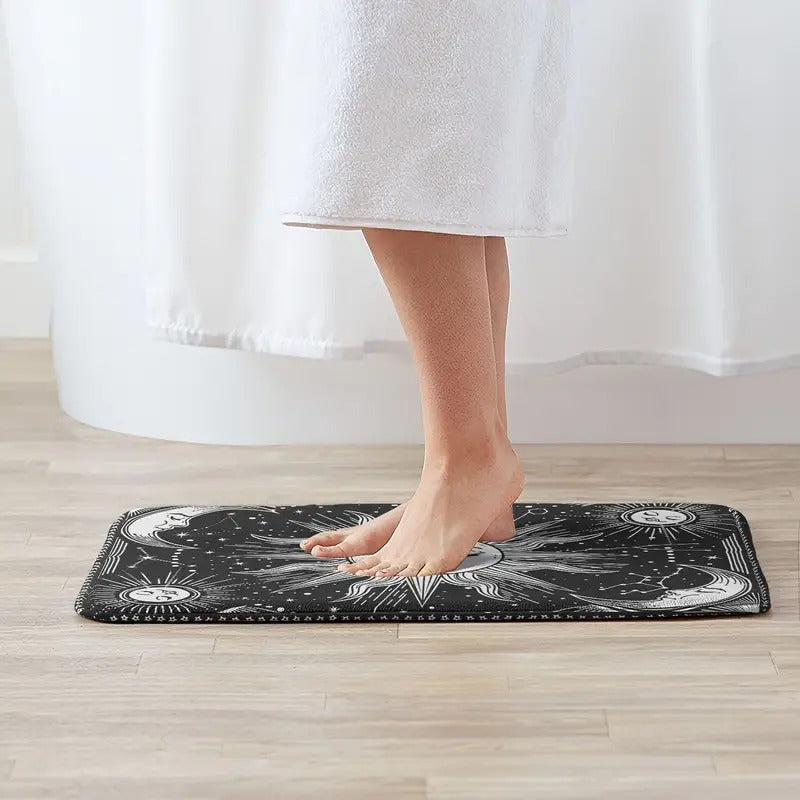 Witchy Sun & Moon Indoor Mat