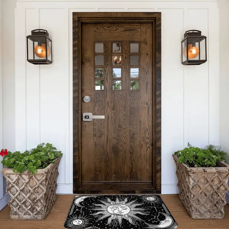 Witchy Sun & Moon Indoor Mat