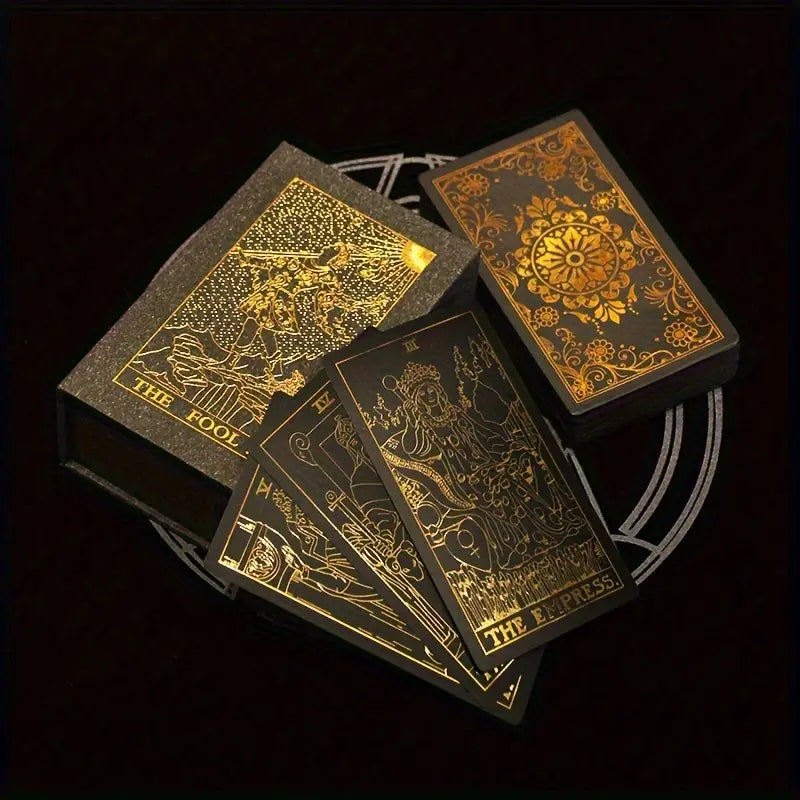 Black & Golden Foil A.E. Waite Tarot Deck