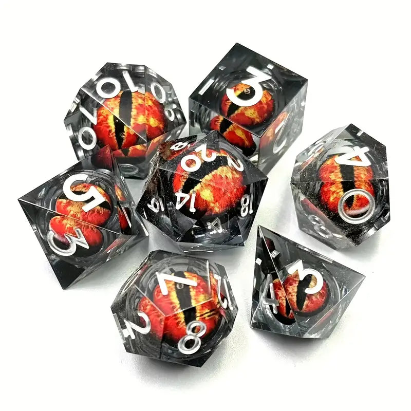 7pc Dragon King's Eye Dice Set