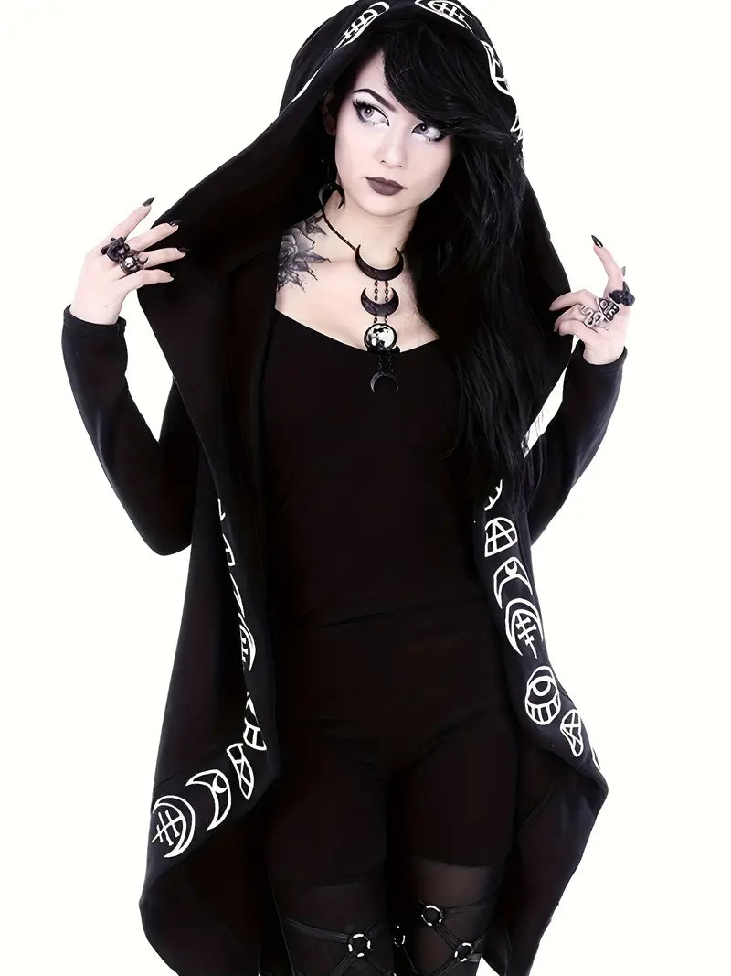 Witchy Hooded Cardigan