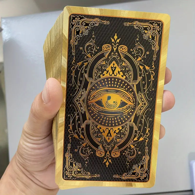 Golden Foil A.E. Waite Tarot Deck In Spanish And English