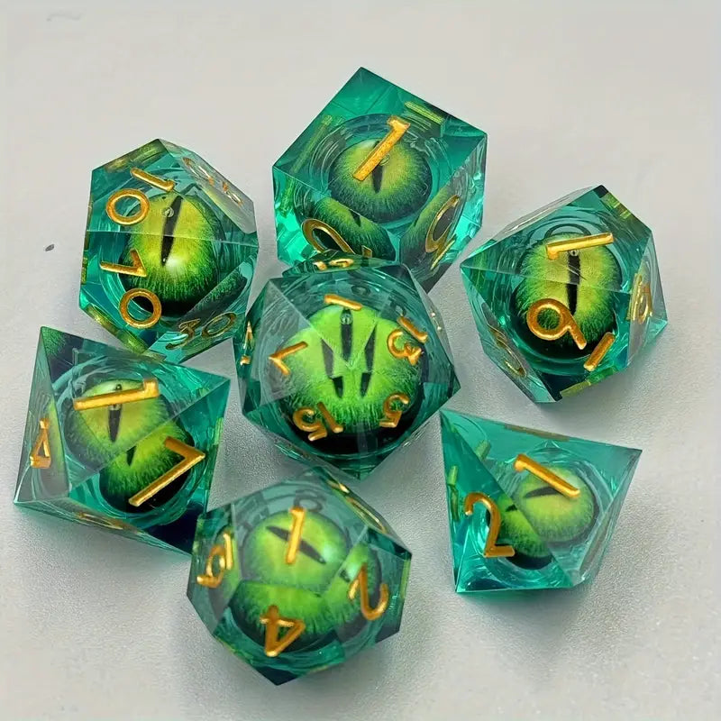 7pc Dragon King's Eye Dice Set