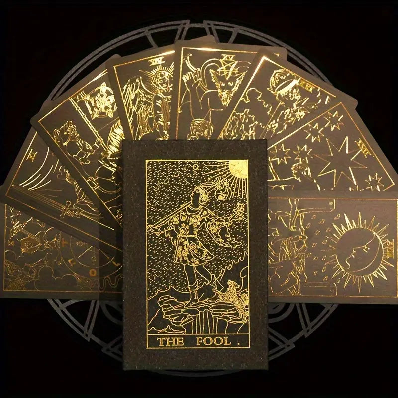 Black & Golden Foil A.E. Waite Tarot Deck