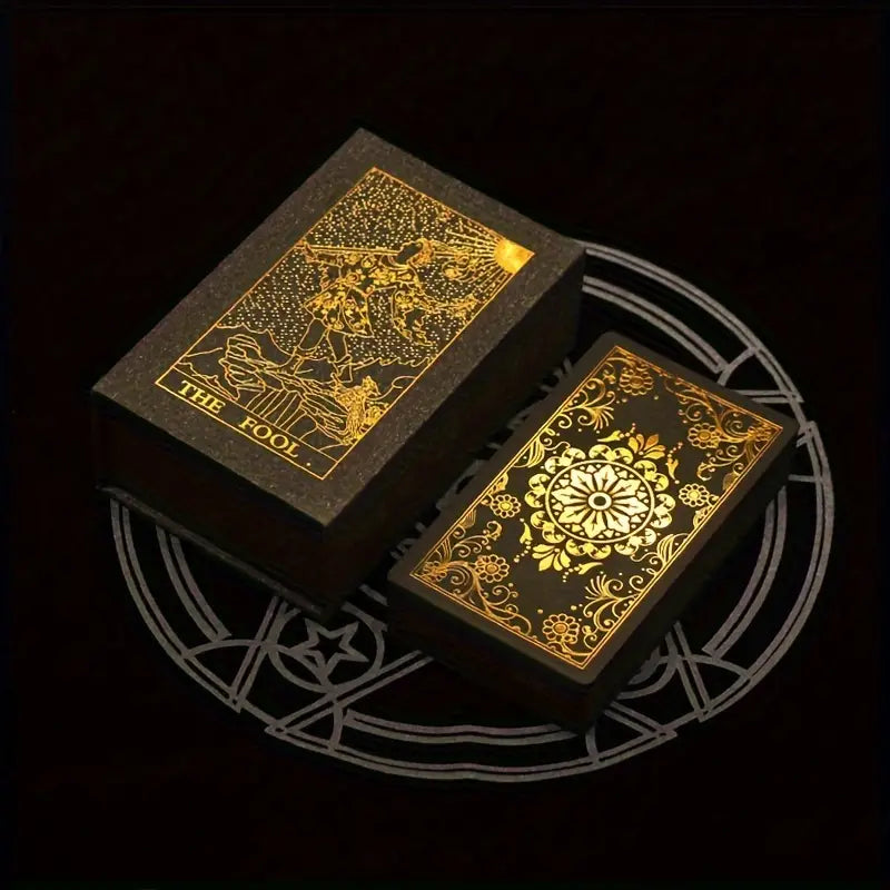 Black & Golden Foil A.E. Waite Tarot Deck