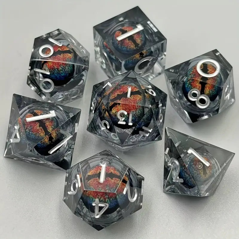 7pc Dragon King's Eye Dice Set