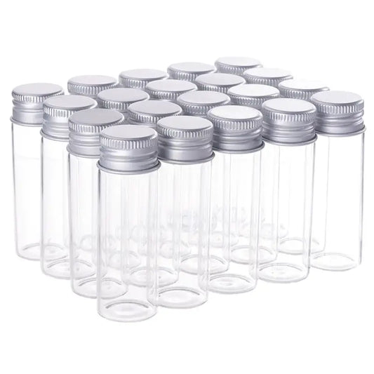 1 Box 20pcs 15ml Clear Glass Bottles