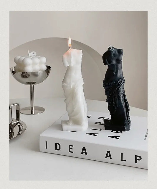Human Body Sculpture Candle