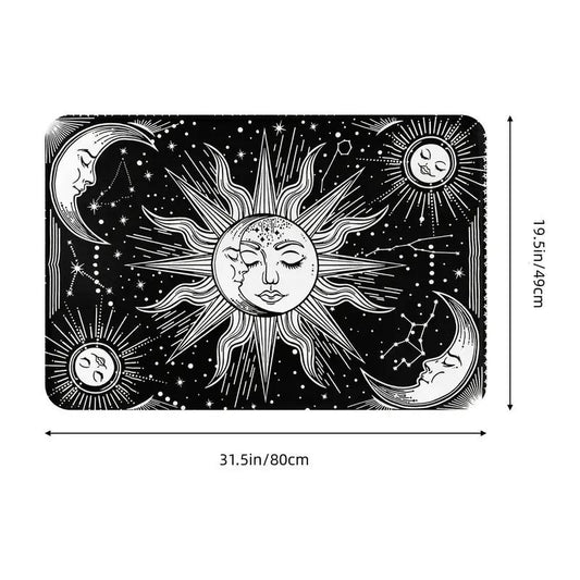 Witchy Sun & Moon Indoor Mat