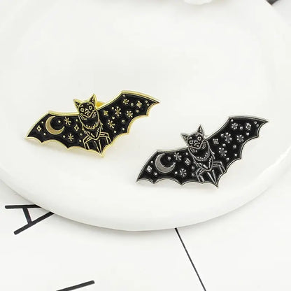 Star & Moon Bat Pin