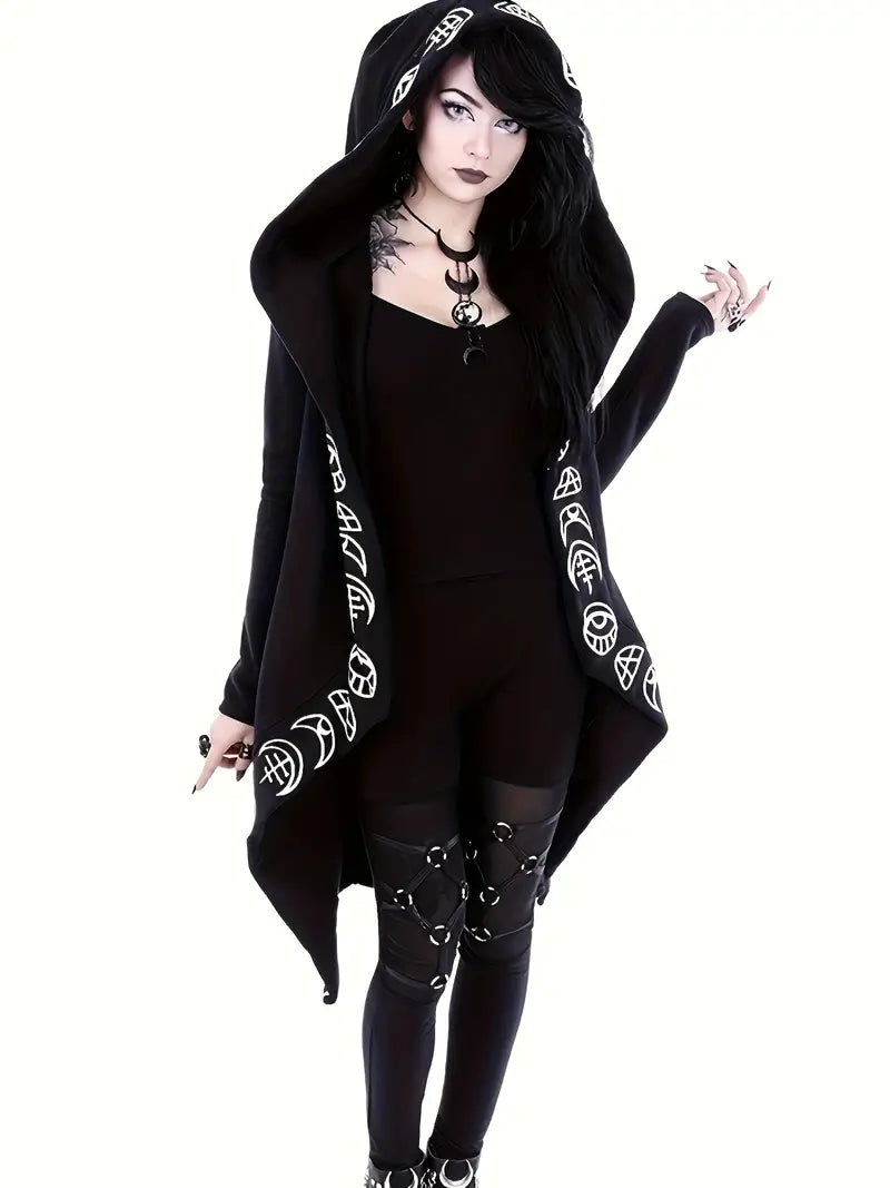 Witchy Hooded Cardigan