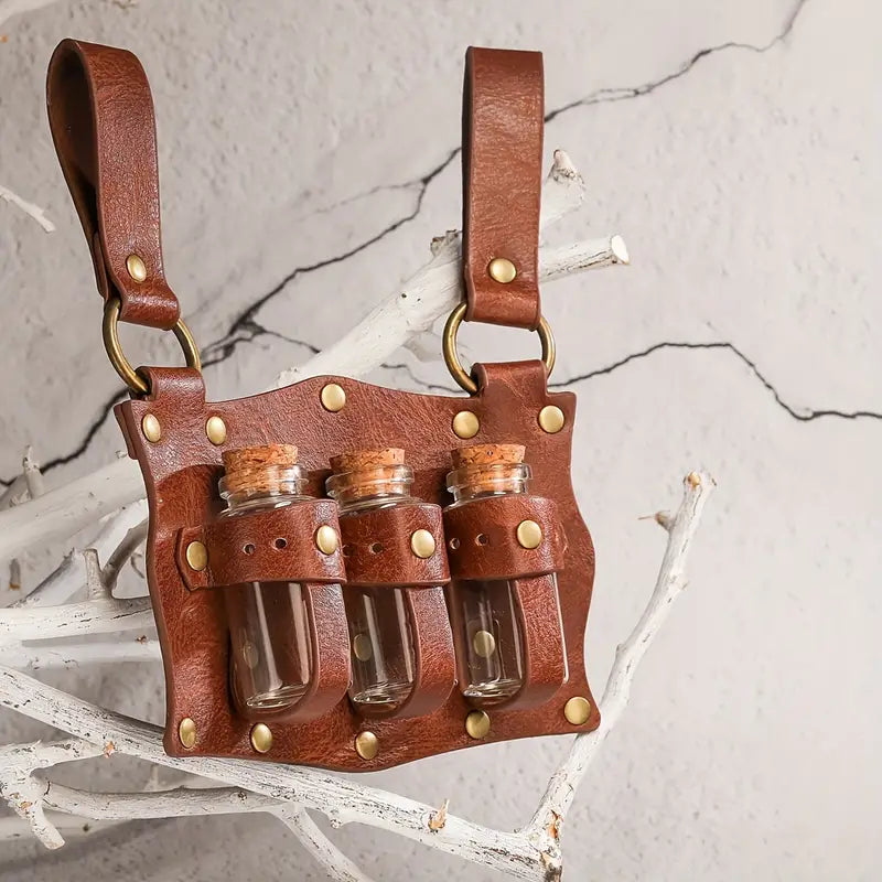 3-Pocket Potion Bottle Belt Pouch