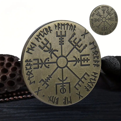 Viking Compass Vegvisir Coin