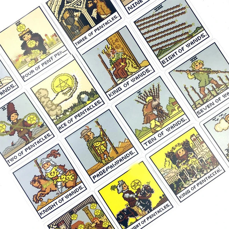 8 Bit Fantasy Tarot Deck Card new