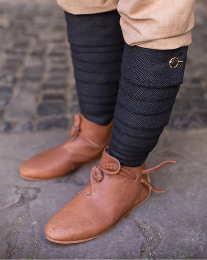 Herringbone Wool Leg Wraps (Asgar)