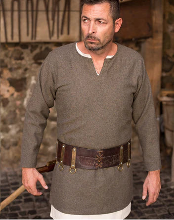 Herringbone Woven Cloth Viking Tunic (Tyr)