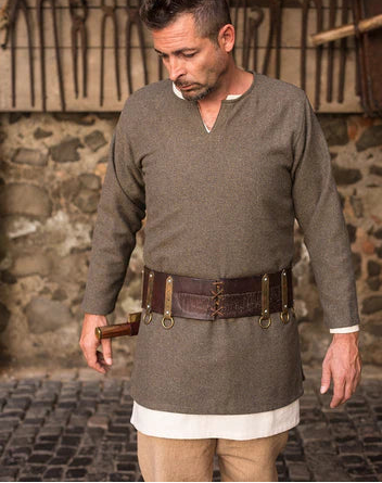 Herringbone Woven Cloth Viking Tunic (Tyr)
